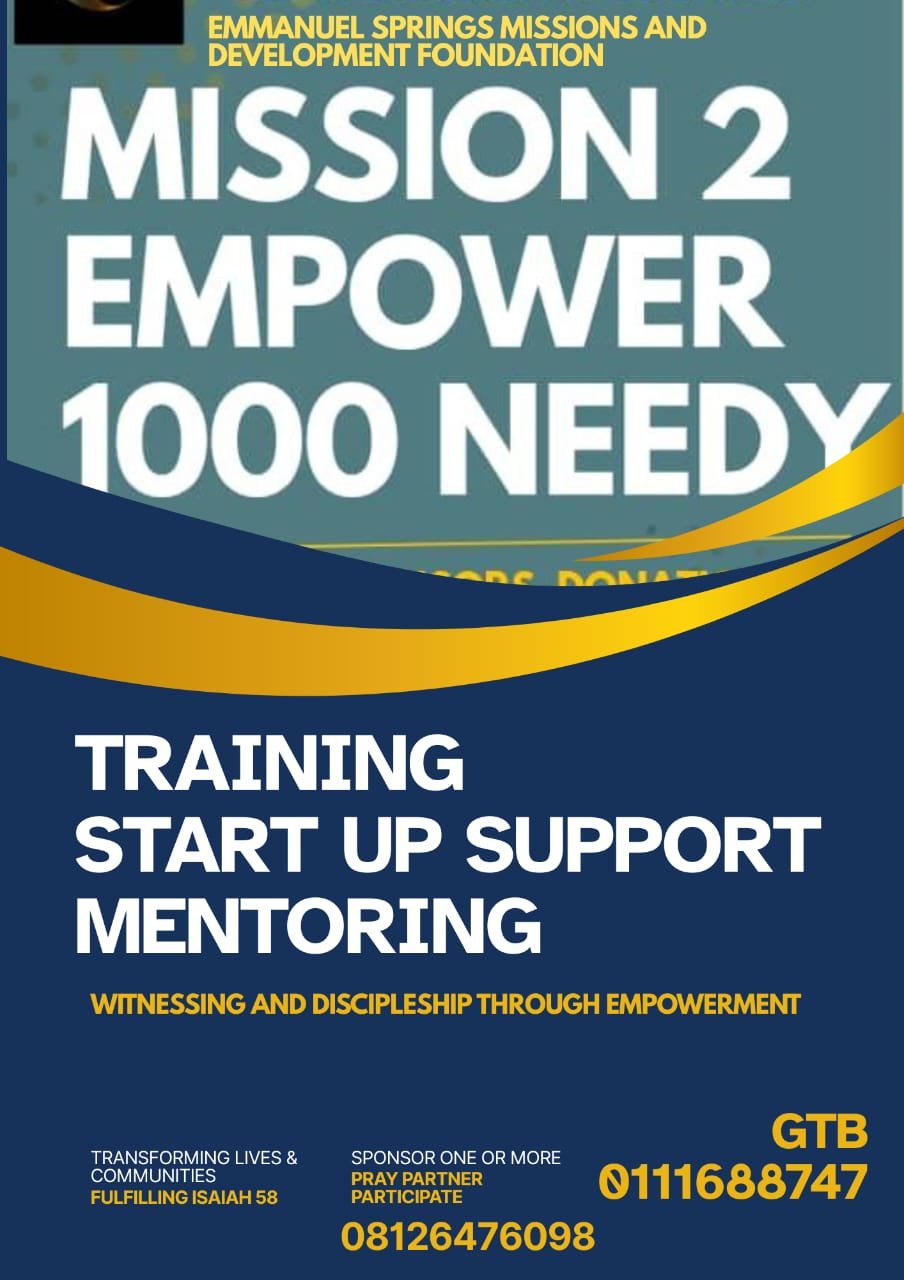 Mission to Empower 1000 Vulnerable